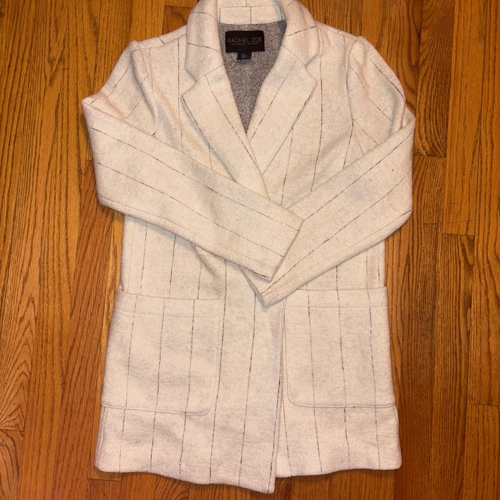 Rachel Zoe Cream and Gray Blazer